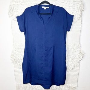 LOYAL HANA navy blue maternity / nursing Cybelle shirt dress S